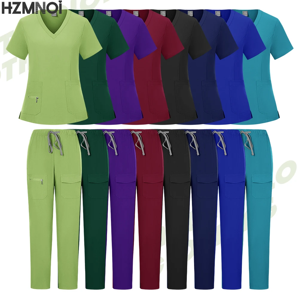 مستشفى فرك مجموعات موحدة النساء عداء ببطء دعوى ممرضة الملحقات الطبية الجراحية فرك مجموعات الصيدلة الرعاية الصحية ملابس العمل للجنسين