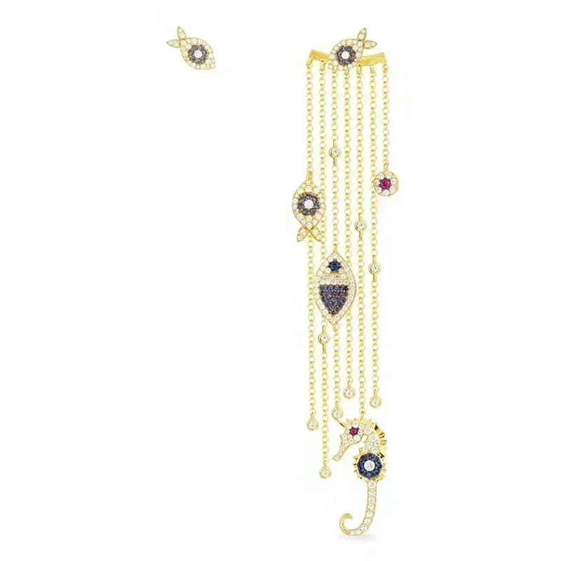 LI KI High Quality 925 Silver Fish Earrings Gold Plated With Stylish And Exquisite  Jewelry As A Gift For Friends
