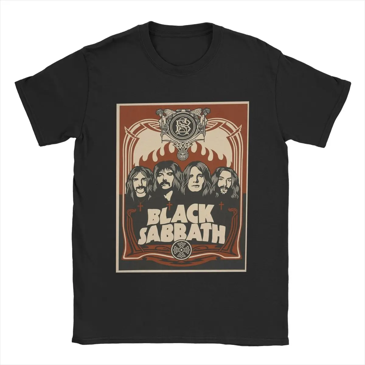 New Arrival Men Women Vintage Black Sabbaths Band Poster T Shirt Apparel Heavy Metal Pure Cotton T-shirt Clothing Novelty Tees