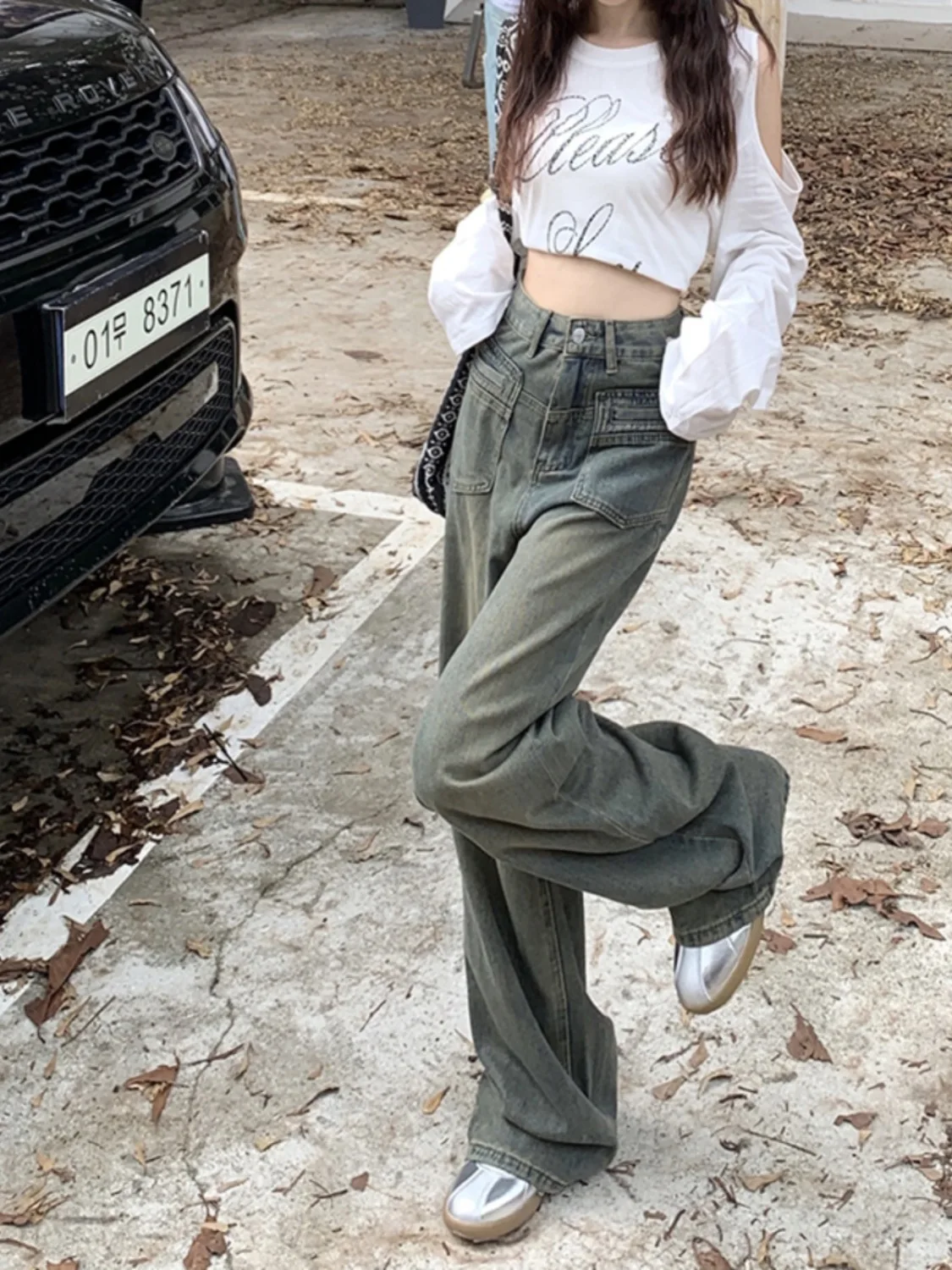 

Long Jeans Women'S Straight Classic Gym Fitness Workout Sport Active Female Clothing Denim Fashion Comfortable Breathable