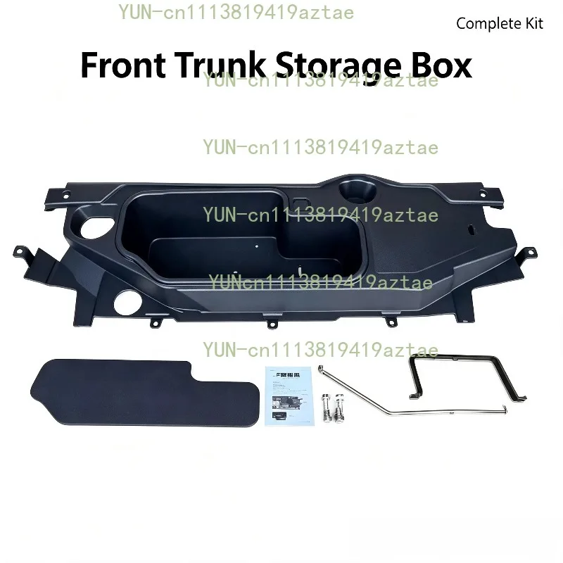 Car Front Trunk Storage Box Organizer Waterproof Dustproof Storage Container for Frunk Interior Accessories Organizing
