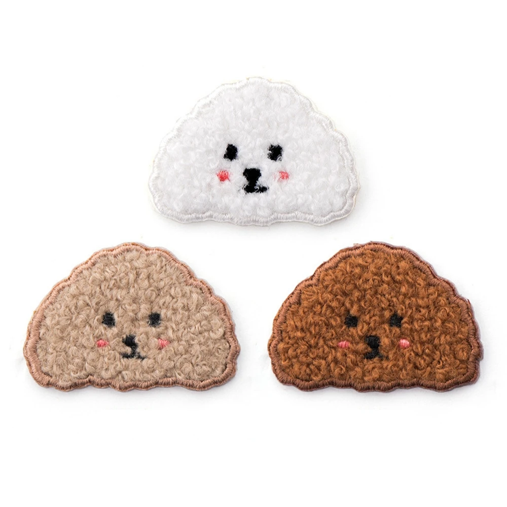 

High Quality Plush Stripes For Baby Bear Dog Stickers On Clothes Badges Applique Iron On Patches