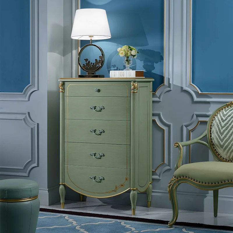 French European neoclassical chest, bedroom, living room locker, American multi-chest furniture