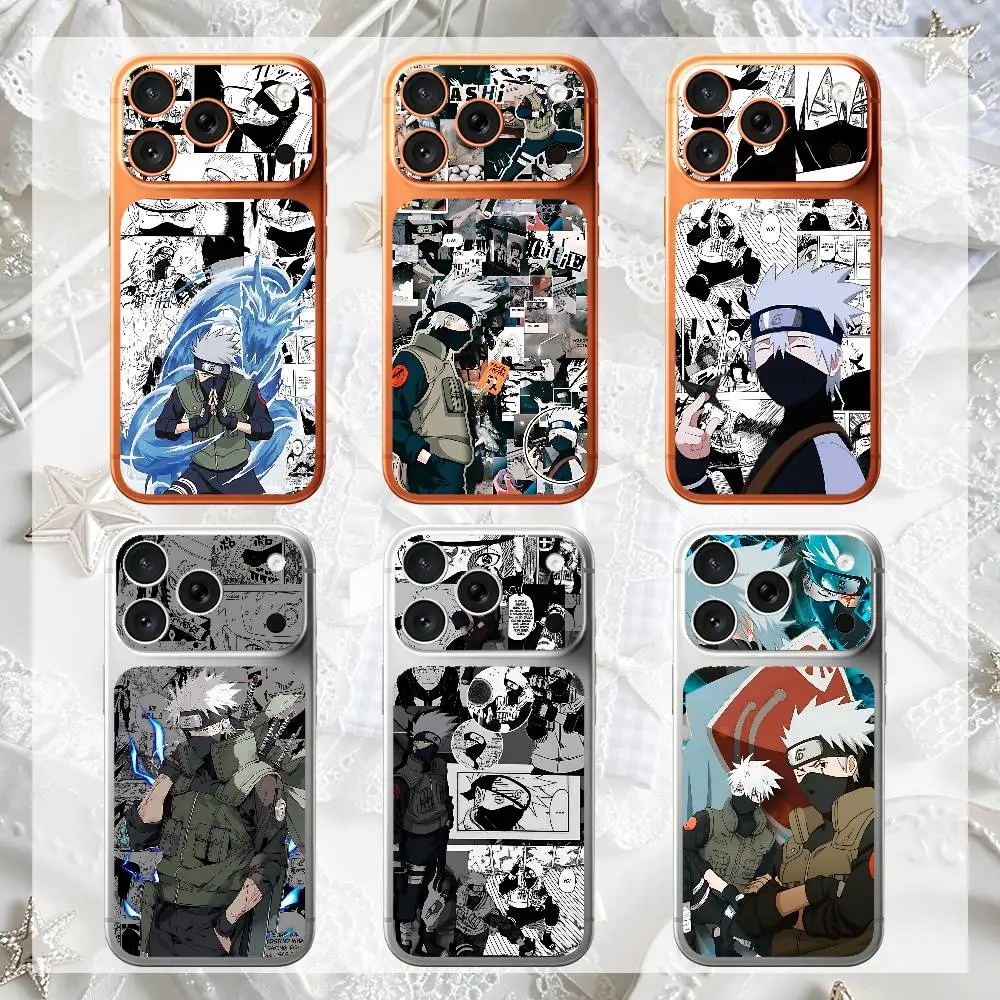 Naruto Kakashi pour iPhone 17 Pro Pro Max – Autocollant de protection intégral couleur intense pour l'arrière