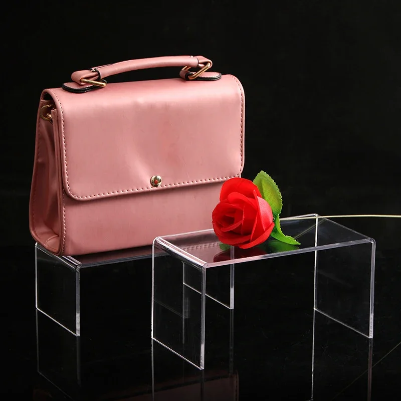 3.8mm Thickness Clear Acrylic Jewelry Display Stand Wallet Holder Toy Mobile Watch Bag Display Shoes Display For Window Display