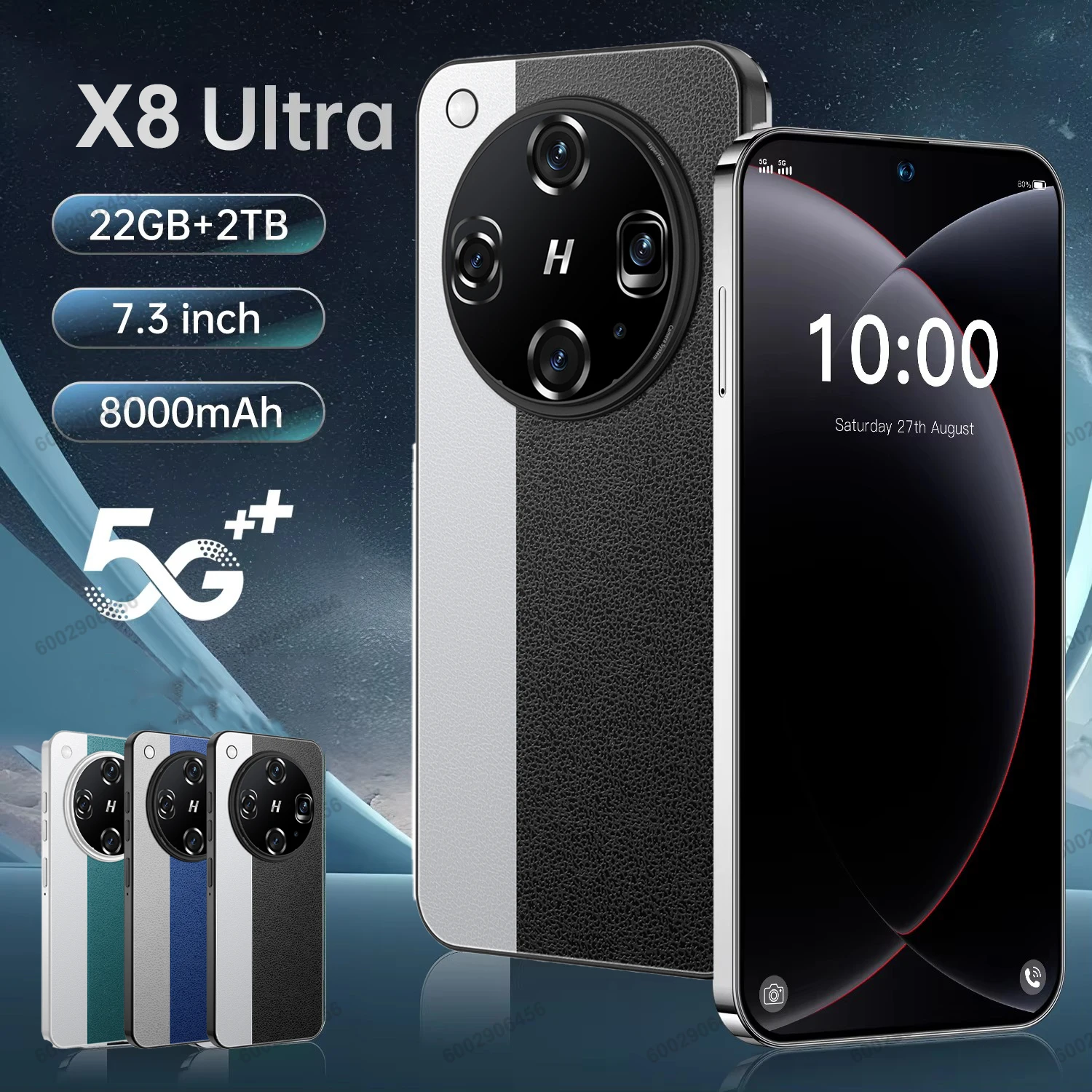 

2025 NEW X8 Ultra HOT original intelligent 5G dual card dual standby Android 14 system global version 7800mAh battery