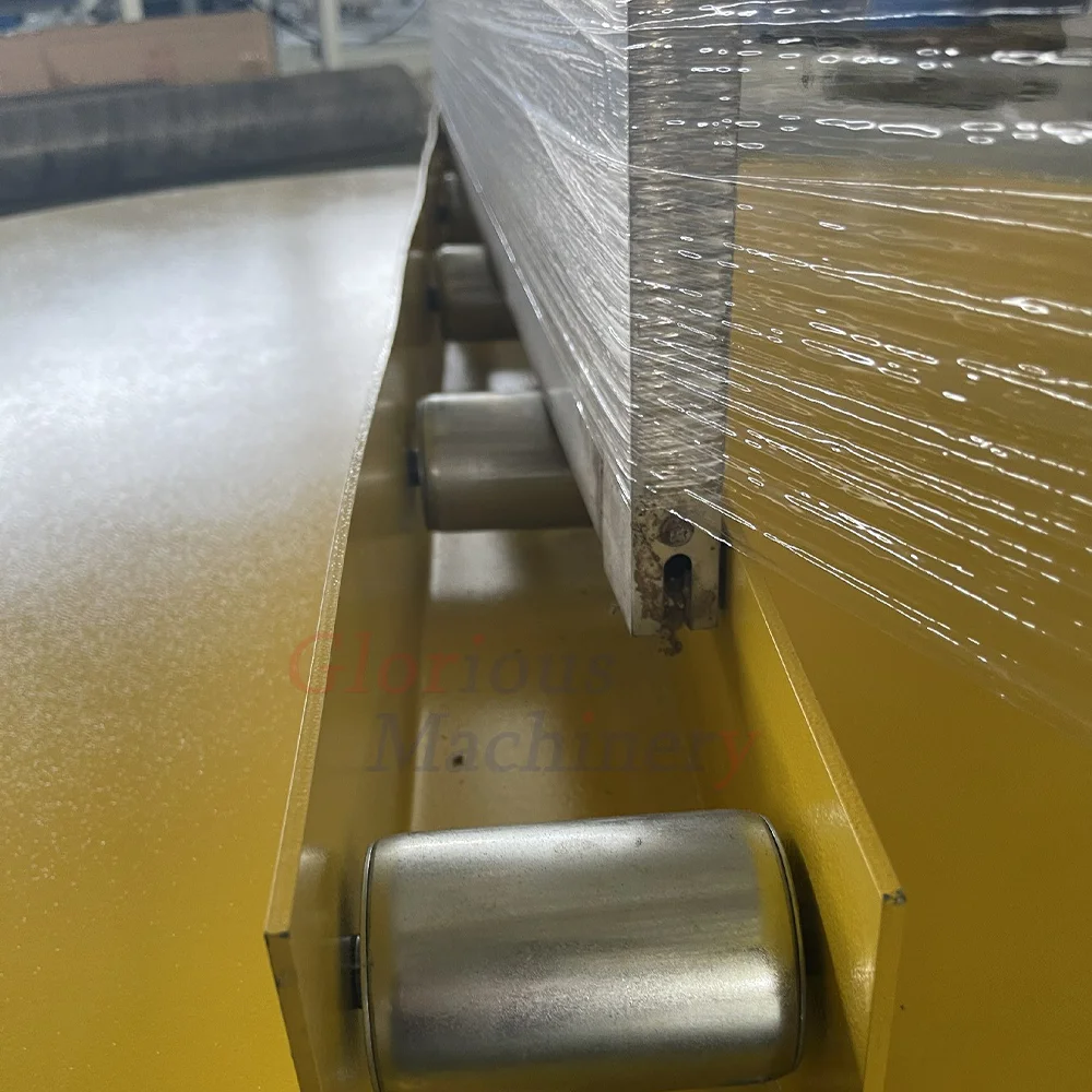 Stretch Film Wrap Packaging Machine for Pallet Wrapping and Door Wrapping with Big Wooden Box