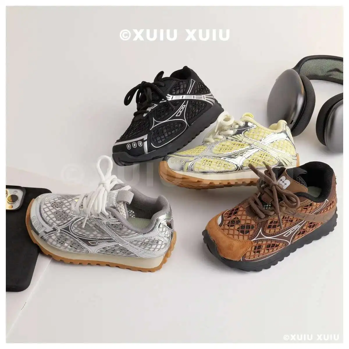 

Summer Baby Toddler Kid Breathable Hollow Orbit Metallic Sneaker Children Casual Fashion Tenis Shoe Boy Girl Sports Shoes
