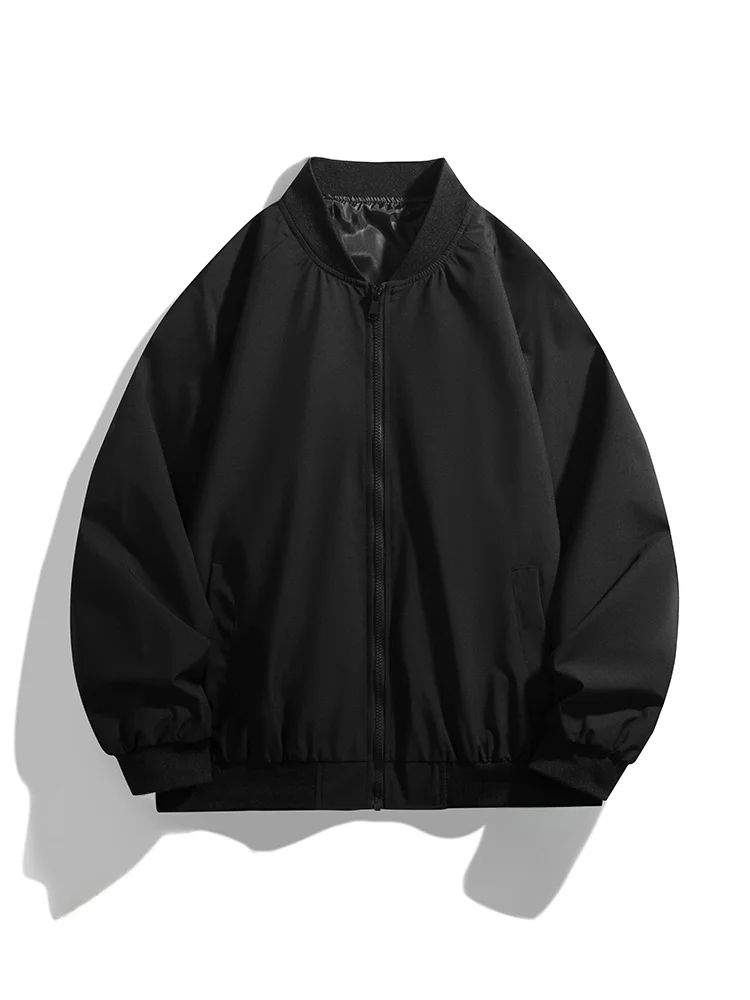 

Loose Fit American Casual Jaet Men's Baseball Collar Outerwear Faionable Urban Sle Autumn Winter Workwear Jaet