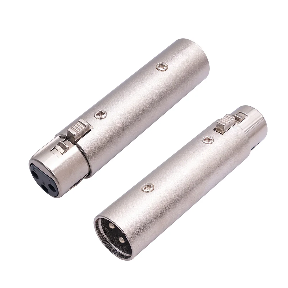 

2pcs XLR Adapter XLR Male To Female Adapter XLR Female to Male Microphone Audio Converter 3 Pin Female Cable Adapter