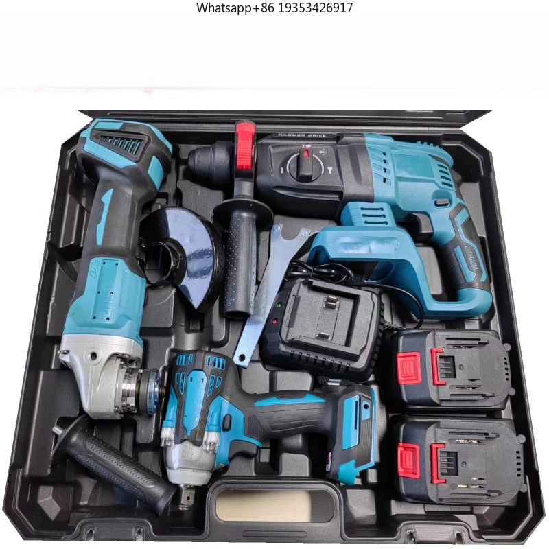 

Power tool set Four-piece Applicable to lithium battery A complete of power tools Lithium battery