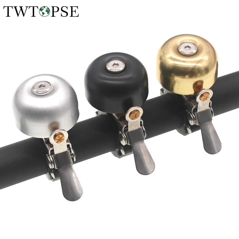 TWTOPSE Classic Metallic Bike Bell For Brompton Folding Bike Bicycle Horn 3SIXTY PIKES Dahon Birdy Crius FNHON MINI Ring Parts