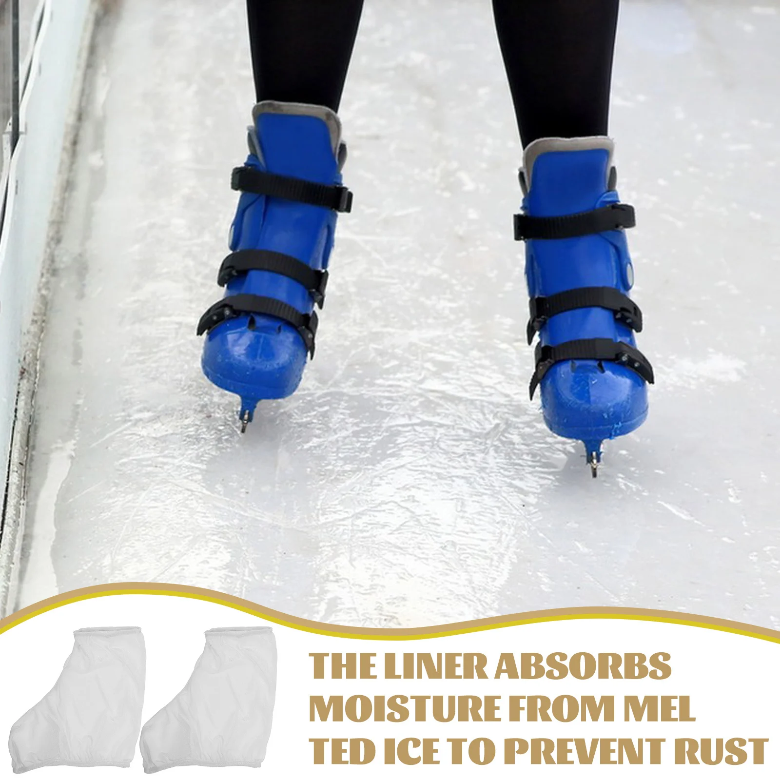 

Elastic Skate Boot Covers Moisture Absorbing Anti Scratch Shoe Sleeve For Hockey Skates Figure Skates Durable Protector