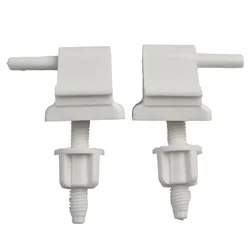 Plastic Toilet Seat Hinge Bolts Screw White Toilet Lid Hinge Mounting Fittings Bathroom Hardware Replacement Parts