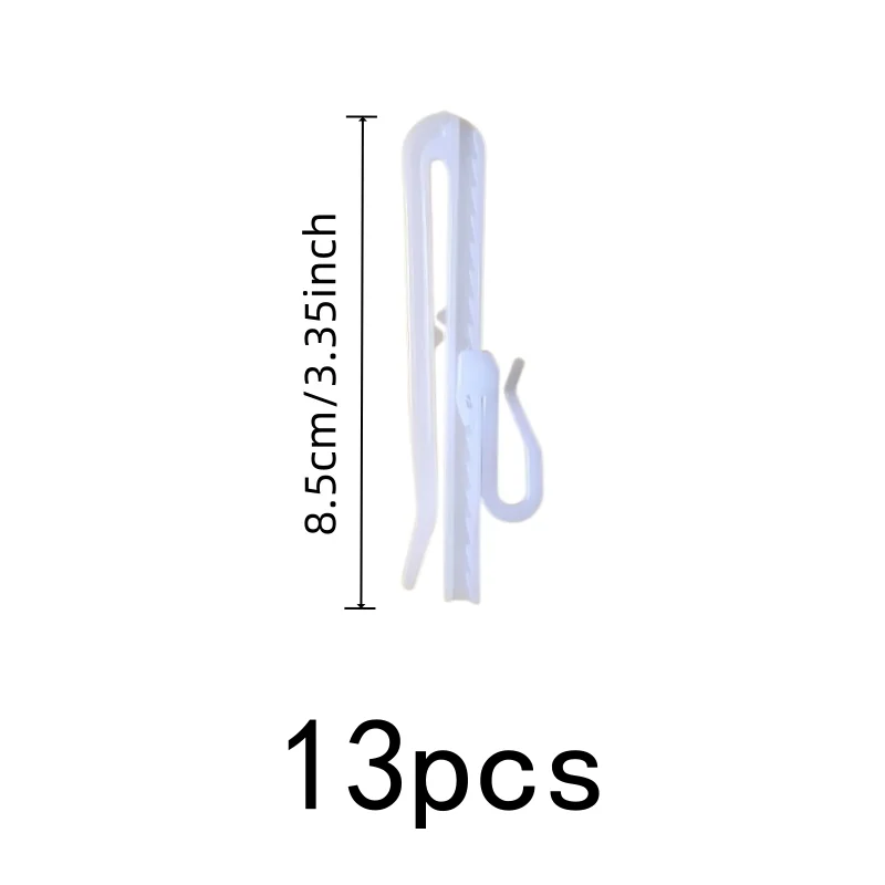 No Drilling Required 8.5cm Height Adjustable Drapery Pins 13 pcs, perfect for Bedroom Window Drapery