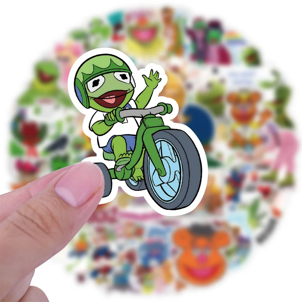 50PCS The Muppet Show Kermit the Frog Cartoon Sticker DIY Phone Laptop Luggage Skateboard Graffiti Decals Fun for Kids Toy Gifts