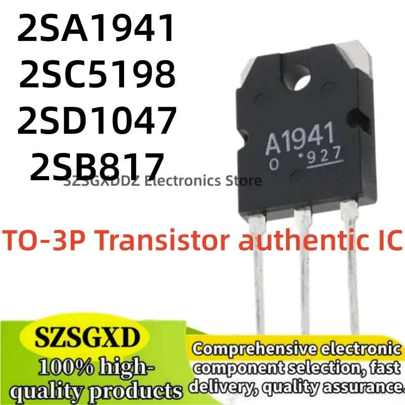 5-10 piezas/lote 100% nuevo quality 2SA1941 2SC5198 2SD1047 2SB817 TO3P A1941 C5198 D1047 B817 TO-3P Transistor authentic IC