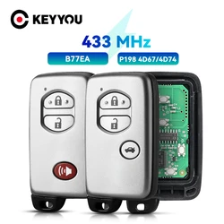 KEYYOU 3buttons 433MHz Keyless Remote Car key for Toyota Land Cruiser LC200 2009 2010 2011 2012 2013 2014 B77EA A433 89904-60A91