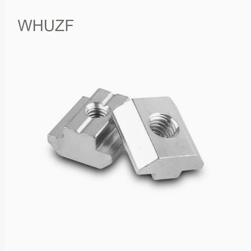 WHUZF-M3 M4 M5 M8 M10, bloque en T, Tuercas cuadradas, martillo deslizante t-track, tuerca para sujetador, perfil de aluminio 2020 3030 4040 4545