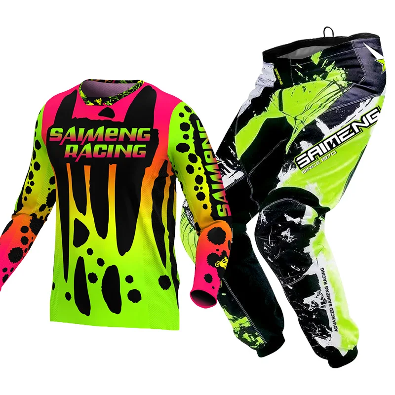 motocross gear set mountain Downhill MX ATV Jersey Pant racing suit Mens Kits Women's Enduro Dirt Bike Combo Trail