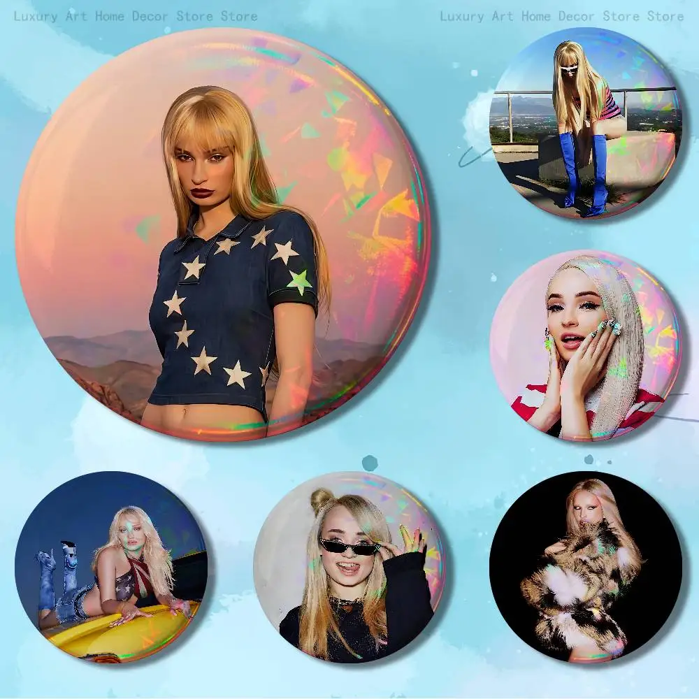 K-Kim P-Petras Detour Button Pin Daily Stylish Ornament Badge Exquisite Round Brooches Backpack Accessorie