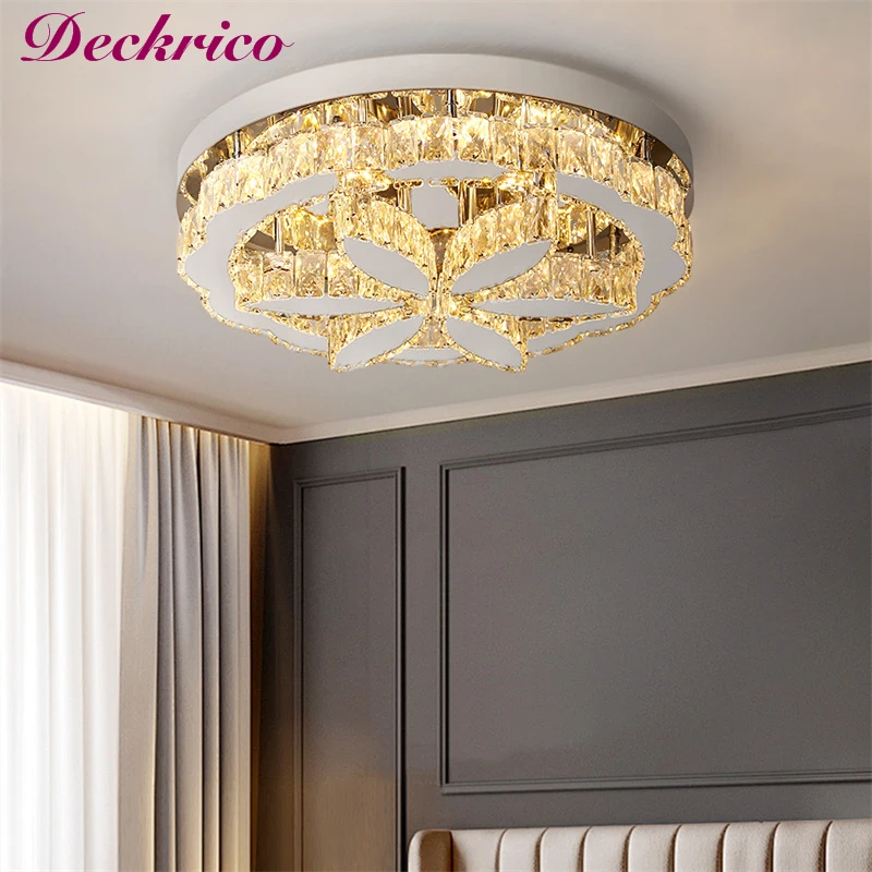 Modern Led Chandelier Ceiling Lamp Chrome Bedroom Luminarias Dining Room Plafon Hanging Lamparas Lamps For Room Lustres Pendant