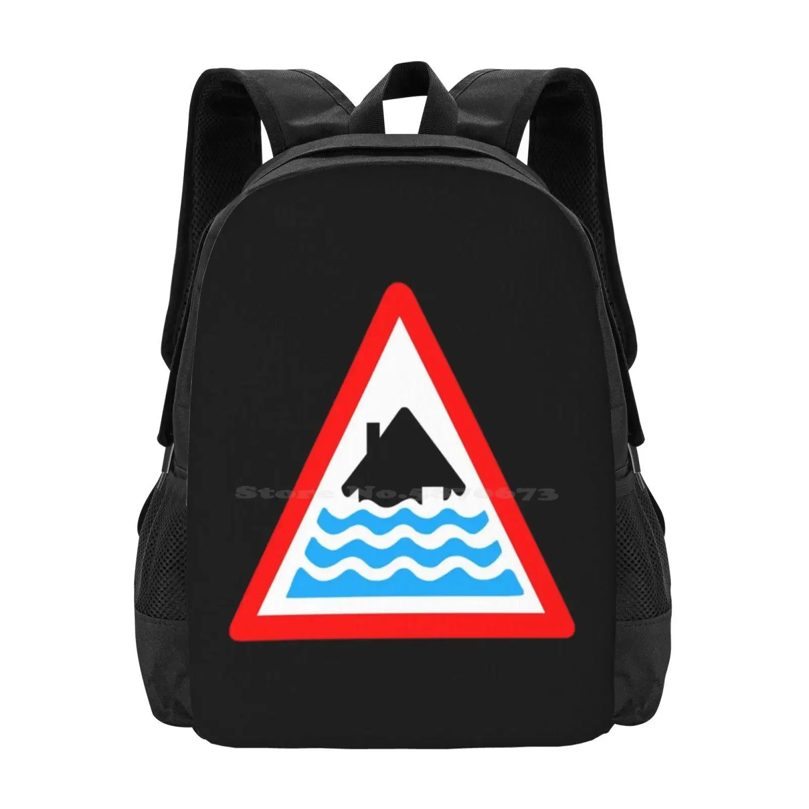 

Severe Flood Warning Hot Sale Schoolbag Backpack Fashion Bags Floods Flooding Flood Damage Natural Disaster Nature Extreme