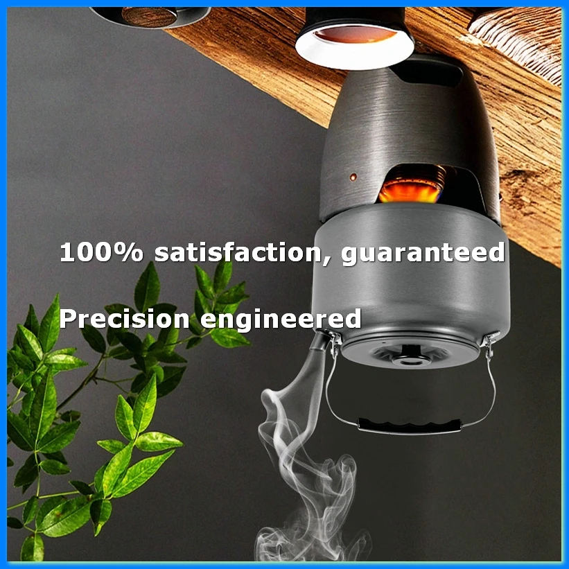 Camping Kettle 2.0L Open Campfire Coffee Tea Pot Fast Heating Outdoor Gear Great for Boiling Water Ultralight Portable-AD23