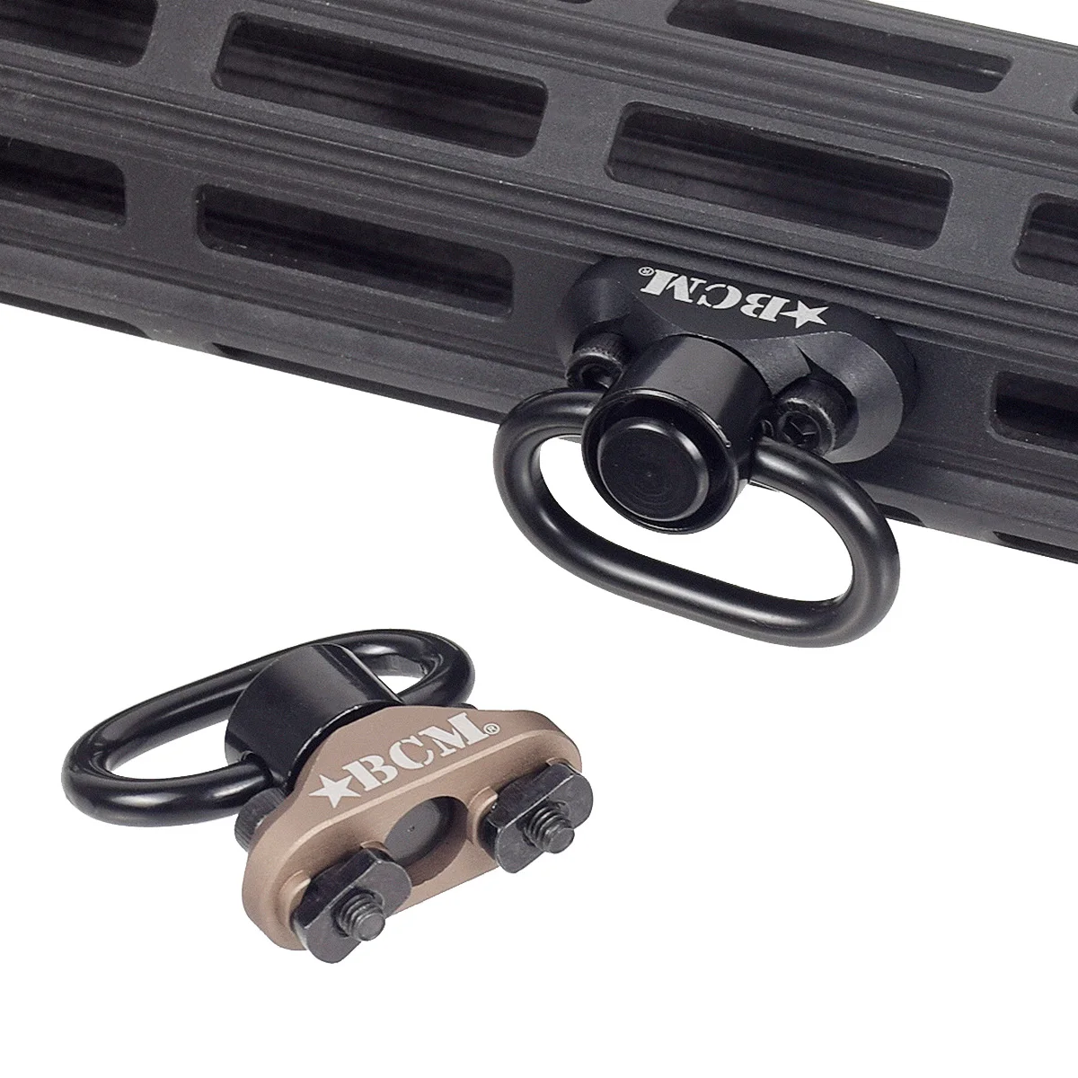 Tactical Metal BCM QD Sling Stud Mount adaptador, adaptador Fit M-LOK Keymod, Base giratória cinta, fivela, liberação rápida, botão acessórios