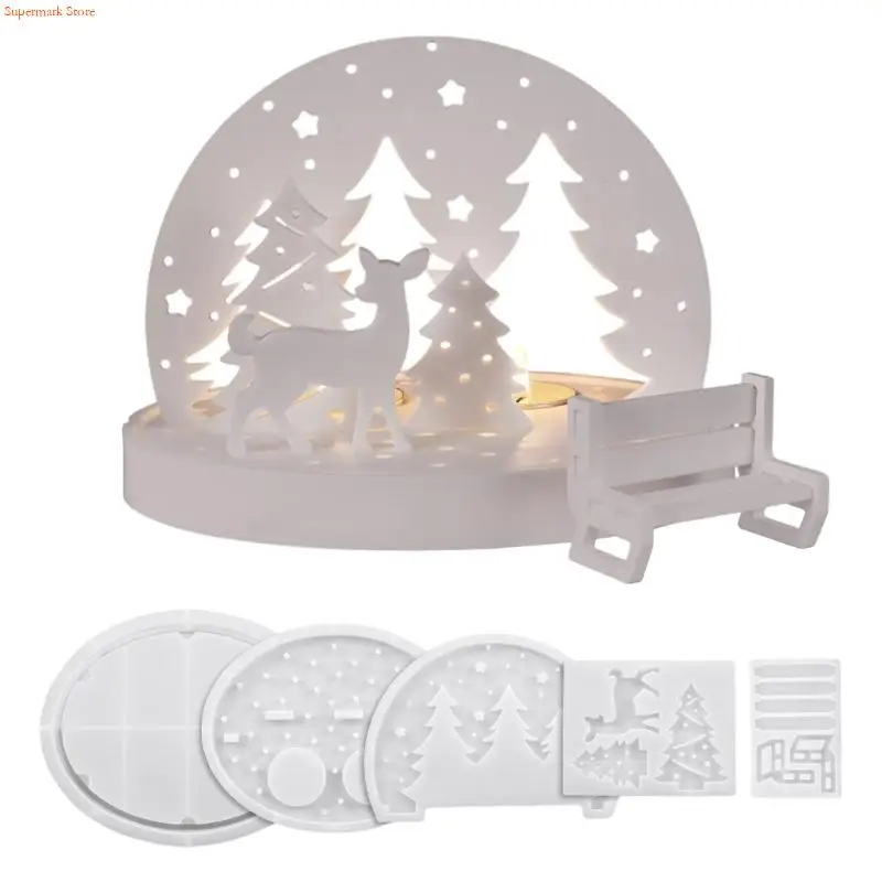 Q5WE Unique Hollow Holder Silicone Molds For Creative Art Projects And Gifts