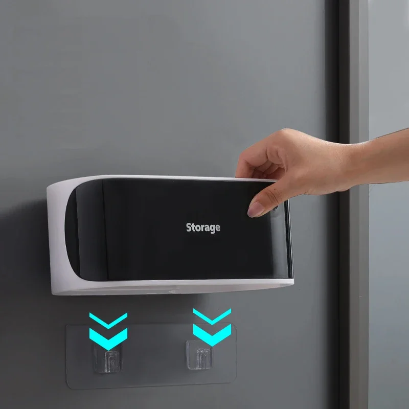 Hot Magic Wall-Mounted Storage Racks No Trace Stickers Creative Suction Cup Hair Dryer Holder Comb Rack Stand Bathroom Supplies