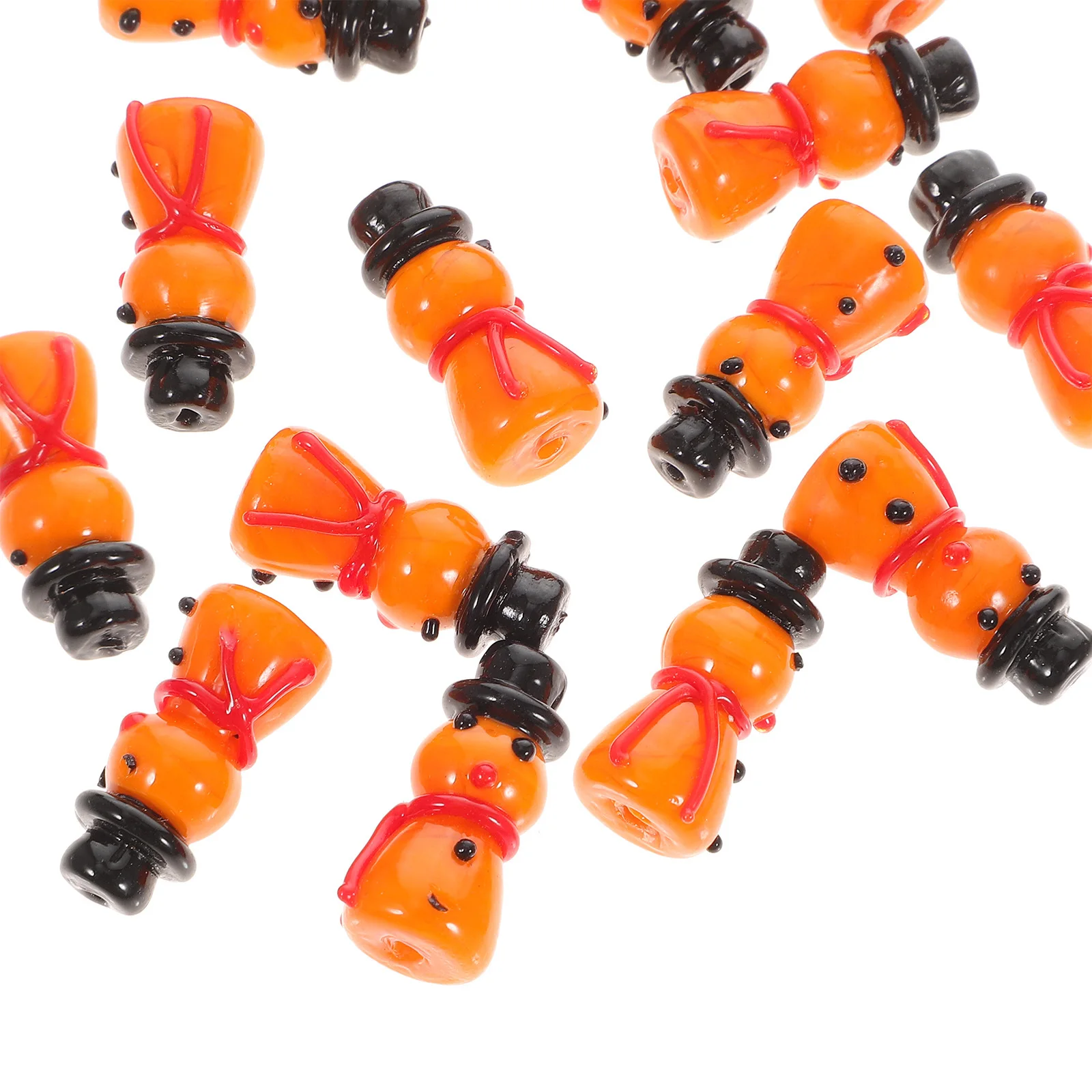 

15Pcs Christmas Glass Beads DIY Jewelry Making Craft Supplies Decorative Loose Beads for Necklace Bracelet Pendant Hanging