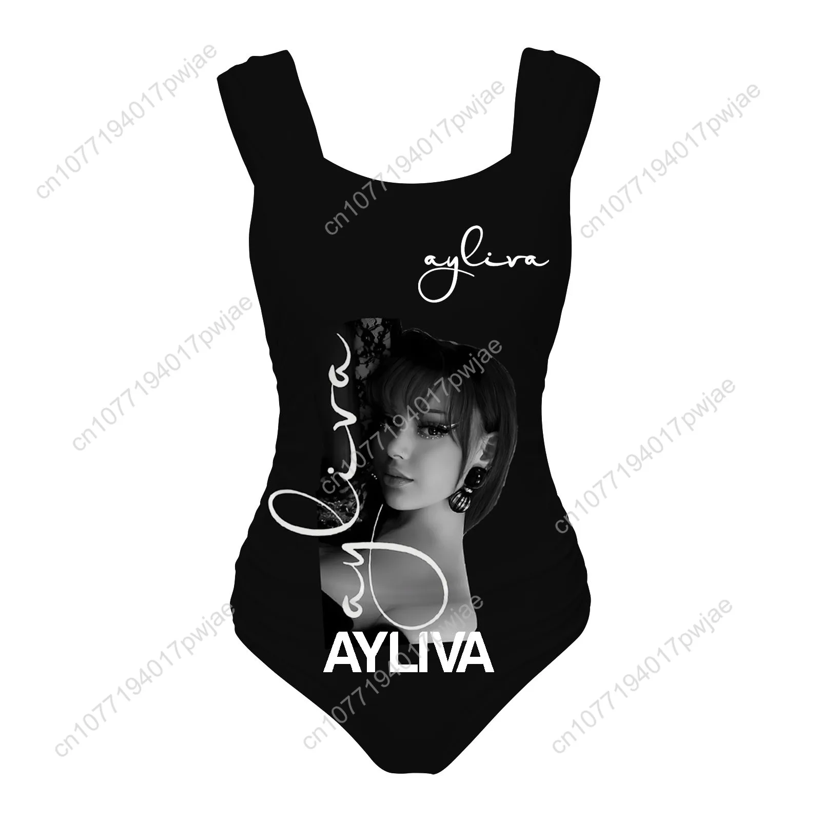 Ayliva Schwarzes Herz Wunder One Piece Swimsuit Wide Strap Women Bathing Suits Swimwear Beach Sexy Bikini Customize Beachwear