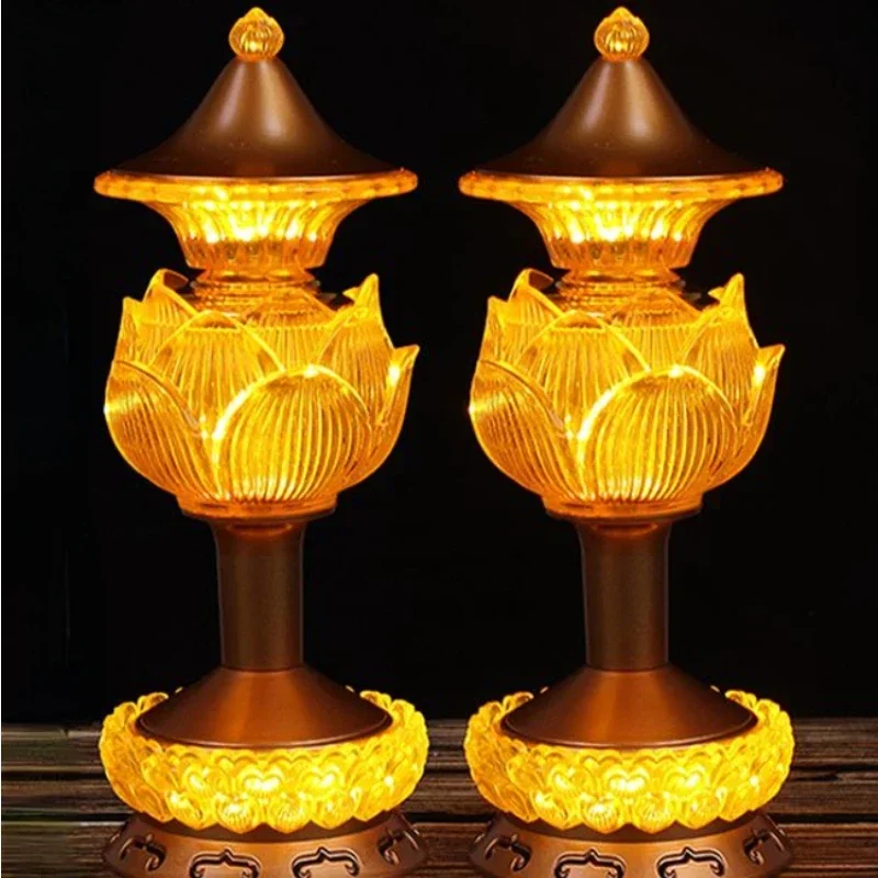 Crystal Candle Holder Plastic Newly Married Housewarming Offerings Buddhist Tools in Buddhist Temples Home Decoration Decoration