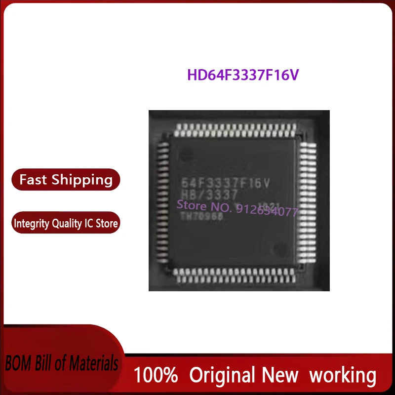 1~10pcs/lot HD64F3337F16V 64F3337F16V H8/3337 HD64F3337 QFP80 100% Brand New Original