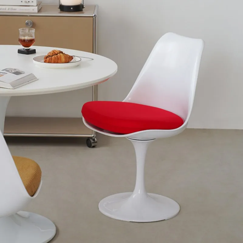 Chaise de Salle à Manger à Dossier Rétro, Tulipe Scandinave Simple, Résistante à 360, pour Étude, Ordinateur, Café