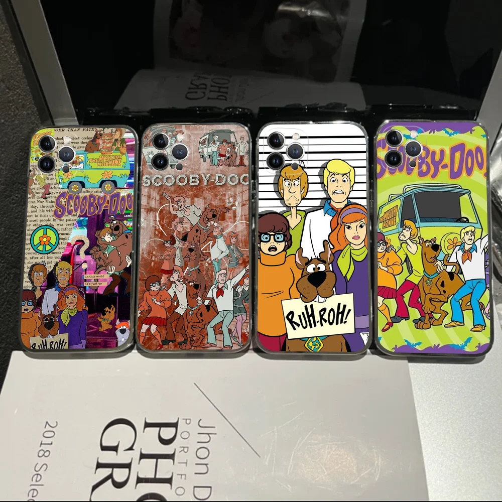 1PC Cartoon S-Scoo-bys-D-Doo Phone Case For IPhone 16 15 14 13 12 Mini 11 Pro XS Max X XR SE 6 7 8 Plus Soft Silicone Cover