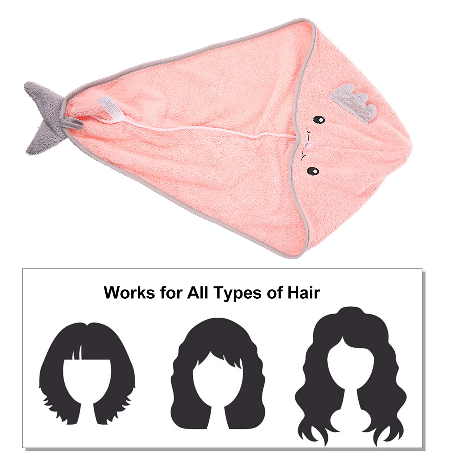 

Fast Drying Hair Cap Coral Fleece Kids Women Microfiber Towel Bath Shower Spa Hair Dry Wraps Head Towel Soft Cartoon Premium