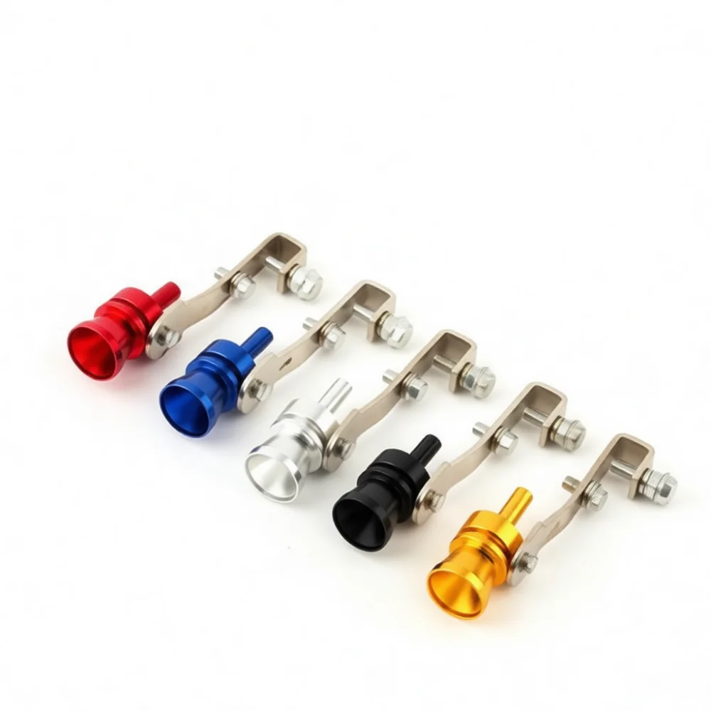 Universal Car Exhaust Pipe Simulator Turbo Sound Whistle Muffler Tip Resonator Modification Auto Modification Accessories