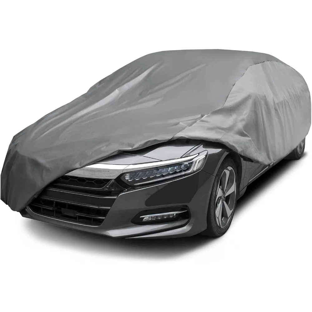 

Ultra Light Waterproof Car Cover for All Weather Protection, Windproof & Breathable, Fits Sedans Up to 200