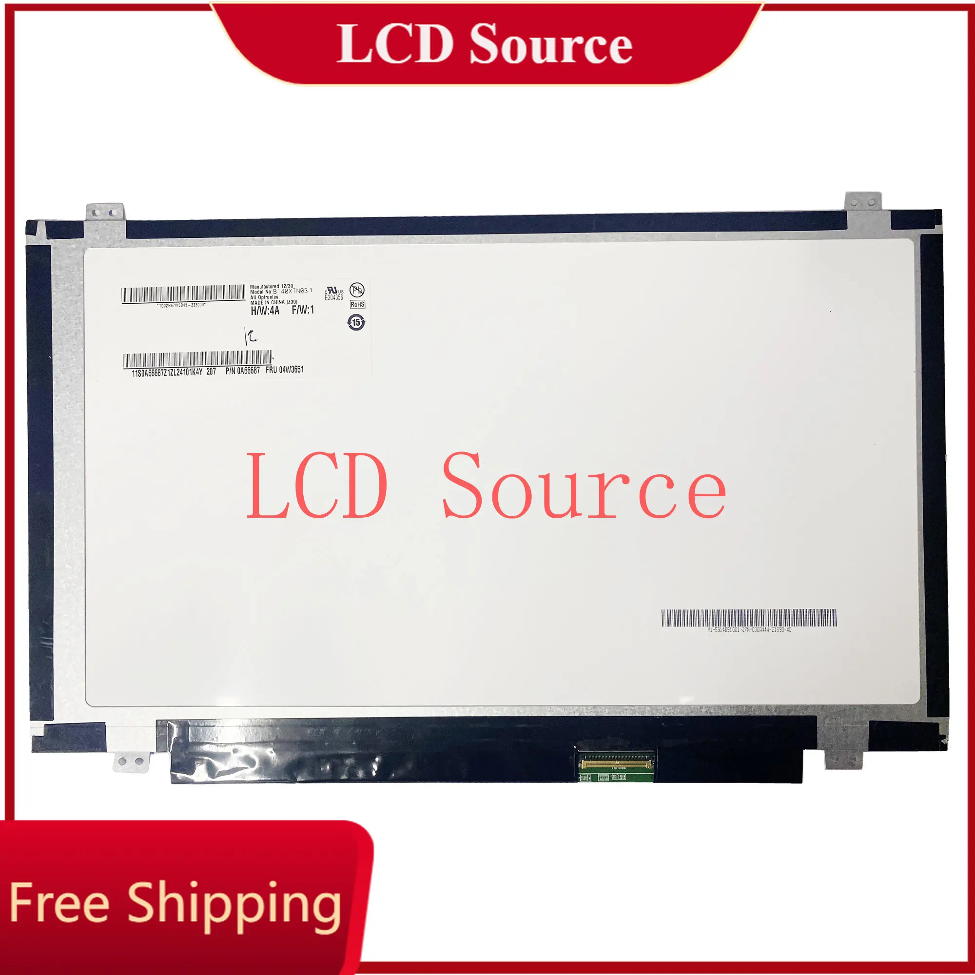 B140XTN03.1 LP140WH2 TLF1 B140XTN02.2 B140XTN02.5 B140XTN02.3 For 14 Inch Display Matrix New Replacement 40pin Laptop LCD Screen