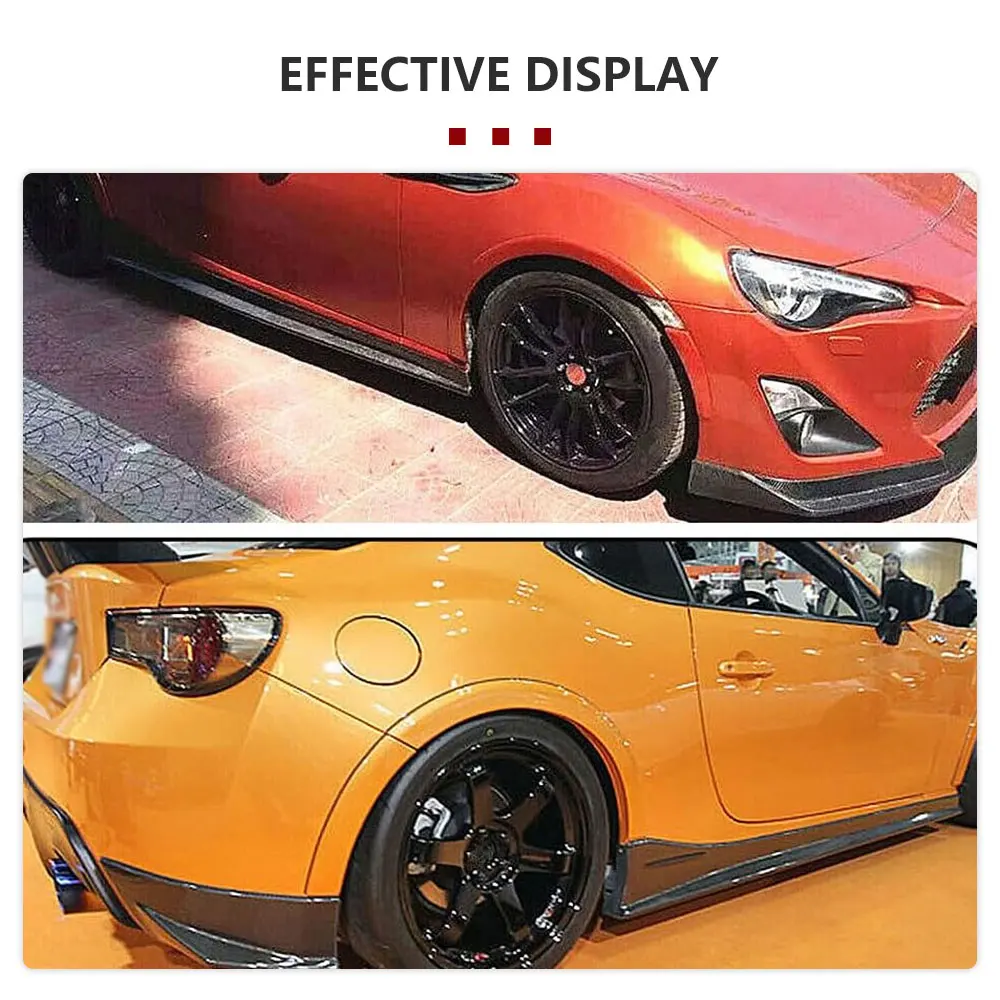 Carbon Fiber Side Skirts Extensions Lip Splitters for Subaru BRZ Toyota GT86 Body Kit Side Door Skirt Lip Aprons 2013-2020