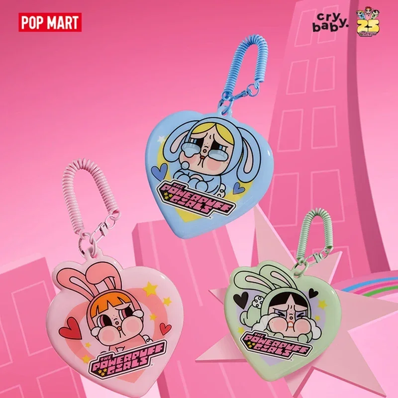 

POPMART-CRYBABY X The Powerpuff Girls Series Аниме Фигурка Слепая коробка Тайная карта Рукав Сумка для догадок Игрушки Настольные украшения