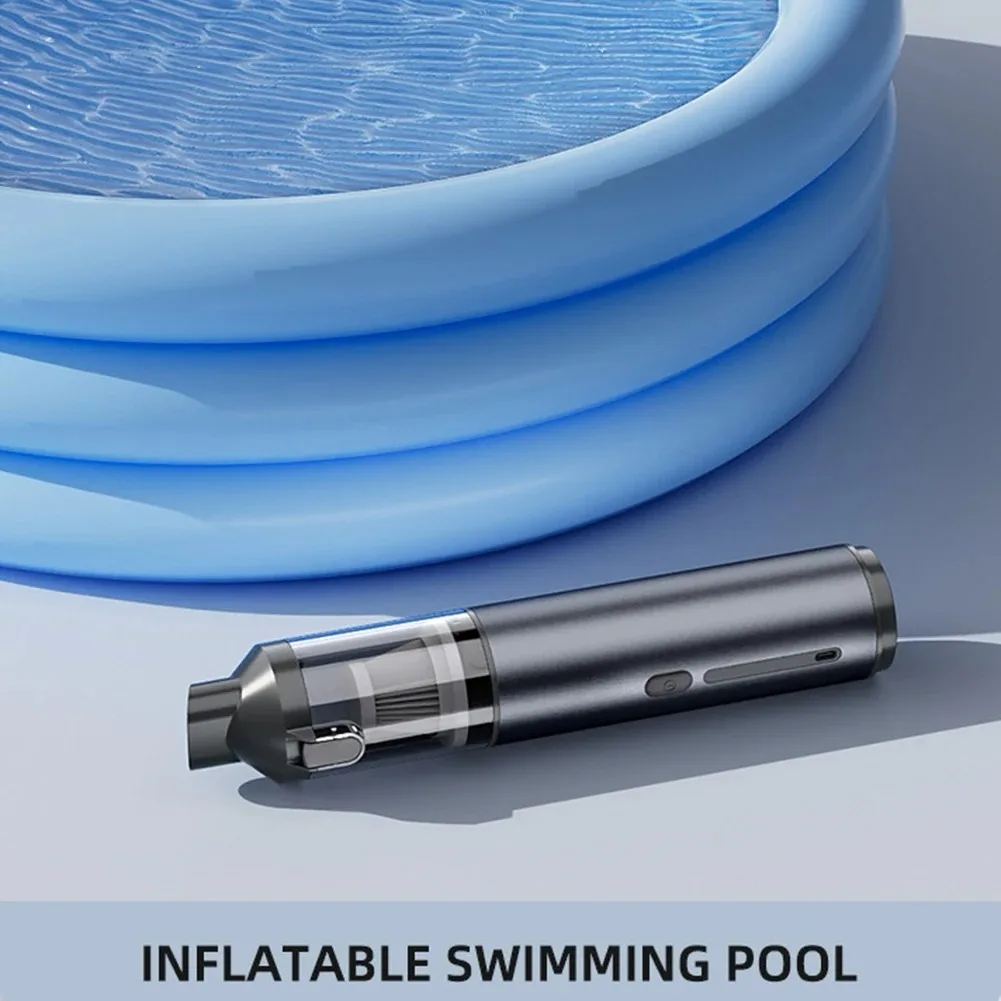 Household Suction Car Vacuum Cleaner, car Wireless Charging car Dust Blower, Powerful Small Handheld Mini 16000pa