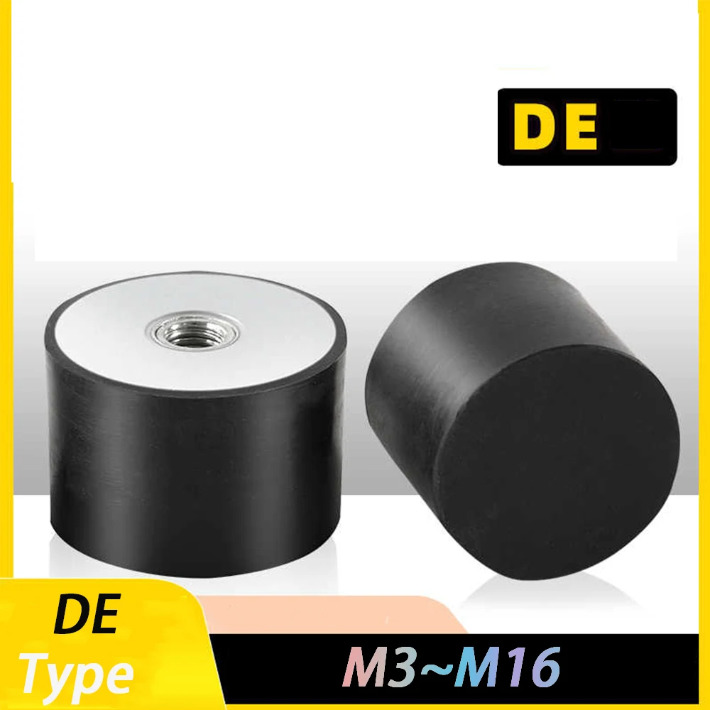 D8mm*H8mm~D125mm*H75mm Single Internal Thread Rubber Shock Absorber M3 M4 M5 M6 M8 M10 M12 M16 DE
