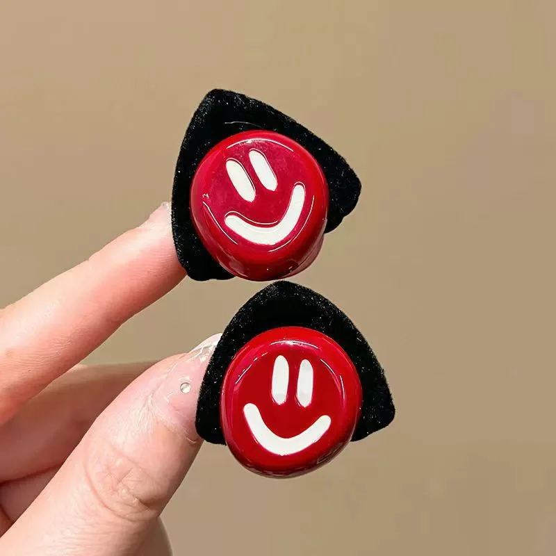 2 Stück Mädchen kleine Dreieck süße Katze herzförmige Stern Haarspangen Creaseless Styling Klaue Clips für Kinder Haarschmuck Geschenk – Detail 14