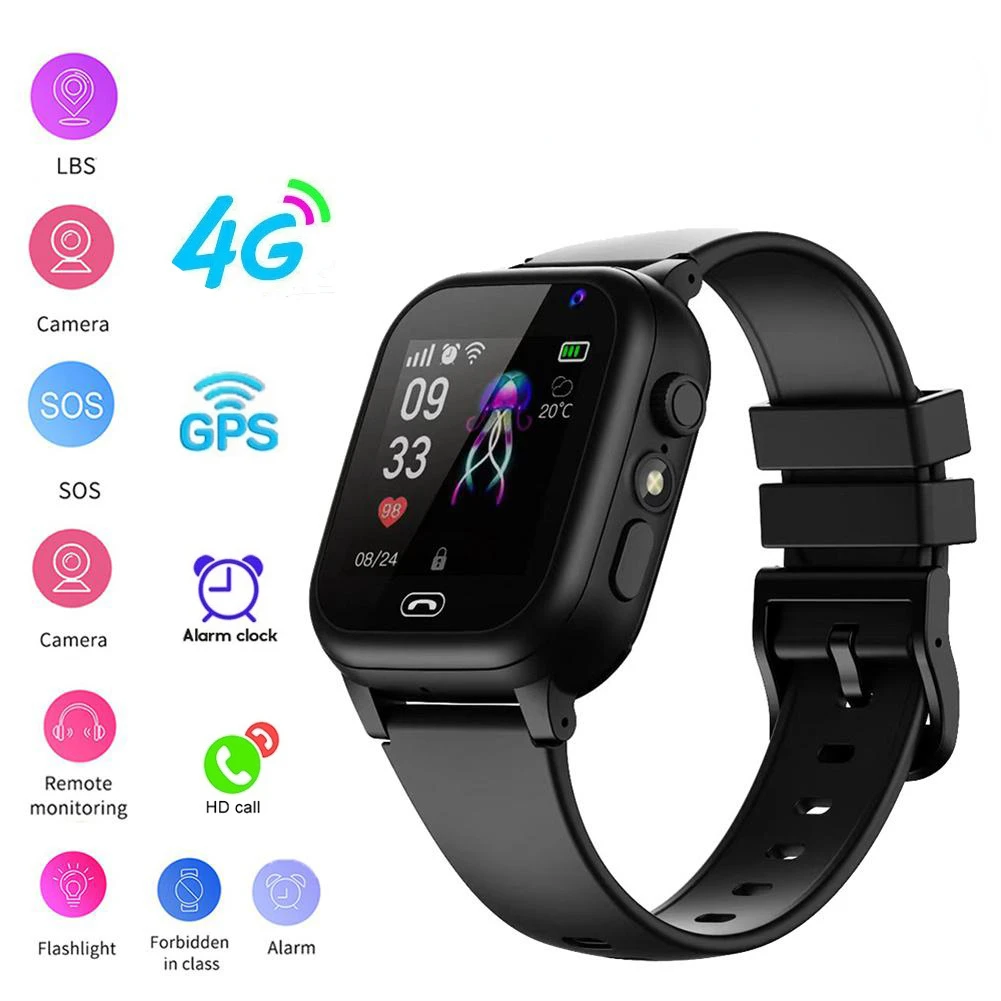 2023 New Kids 4G Smart Watch 400mAh SOS GPS Location Waterproof Video Call WiFi Card For Children SmartWatch Camera