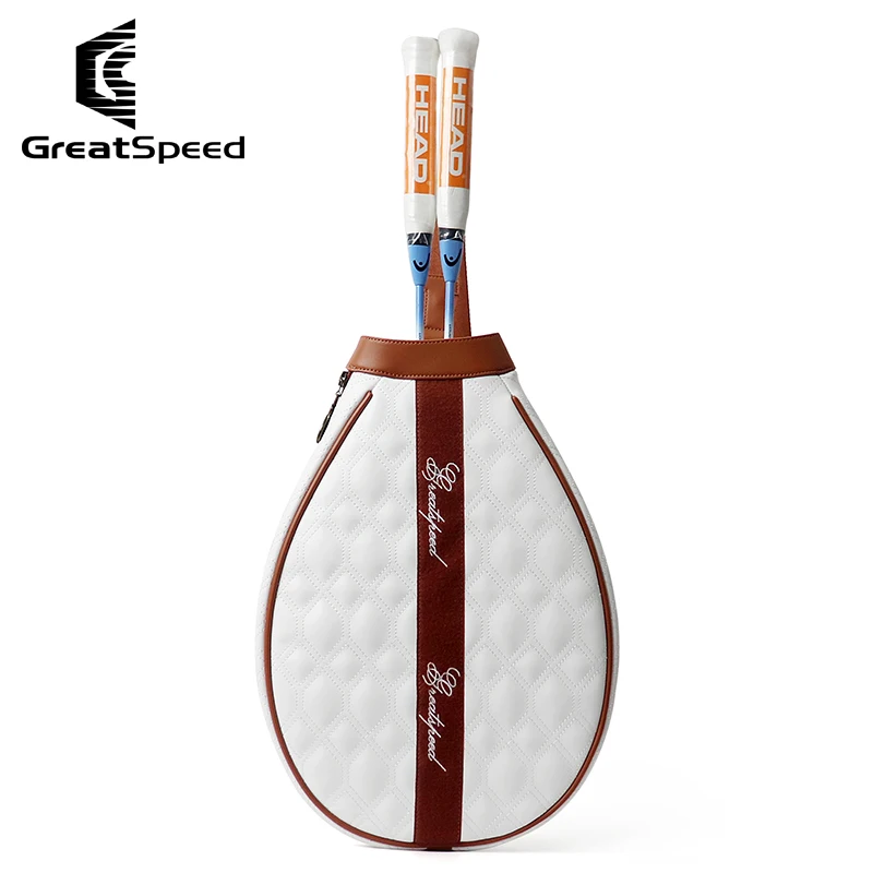 High Quality Tennis Racquet Bag RH1-2 Squash Tennis Badminton Rackets Bag Youth Tennis Sporting Shoulder Bags Portable PU Tenis