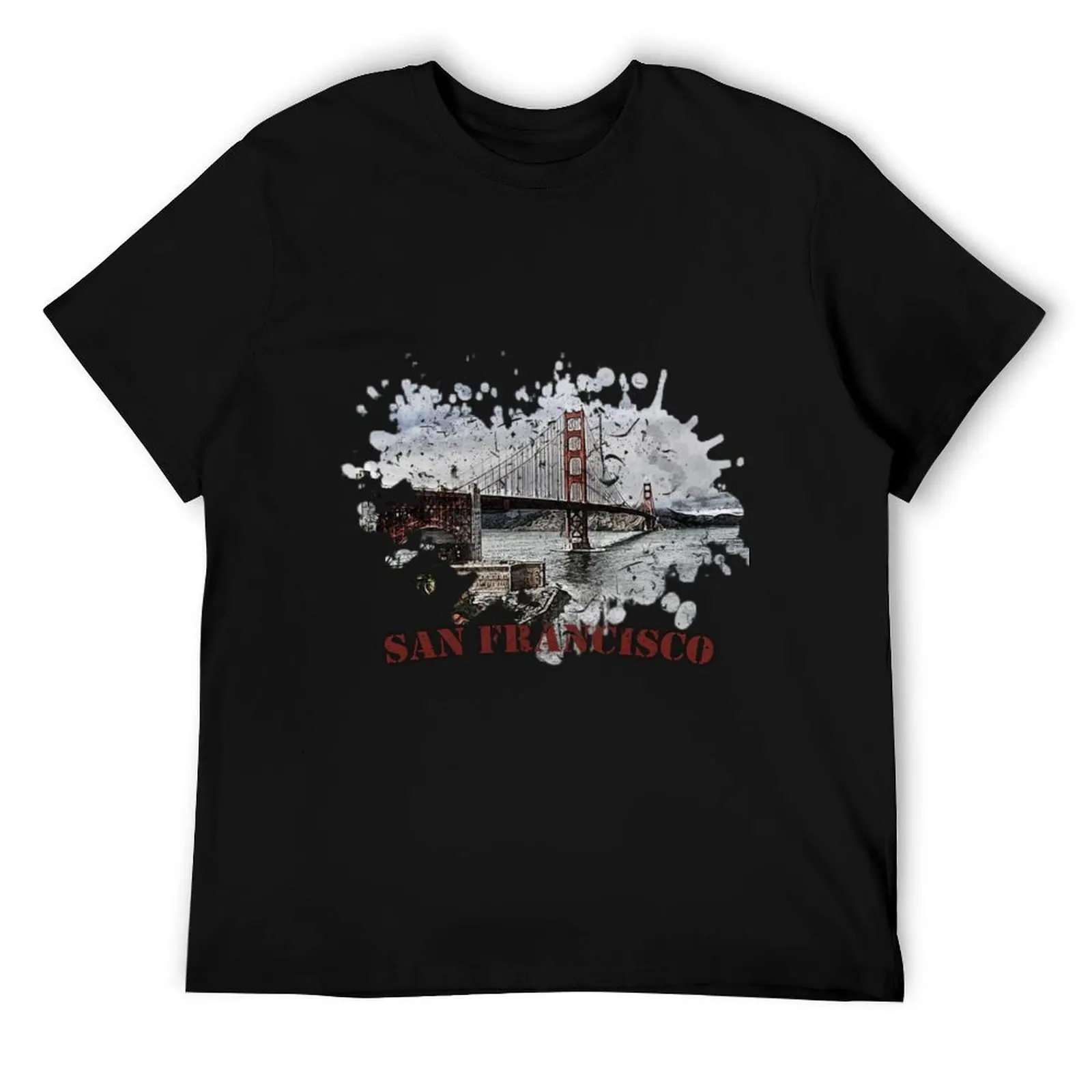

Golden Gate Bridge T-Shirt t shirts for man graphic tees cotton t shirt pack funny t shirts man T-Shirt