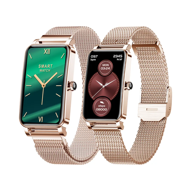 

Lady Steel strap smart watch ZX19 with blood oxygen watches Menstrual period Heart rate monitoring women smartwatch